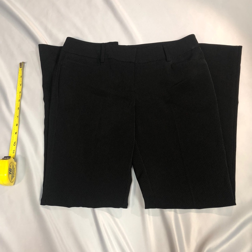White dotted black business pants